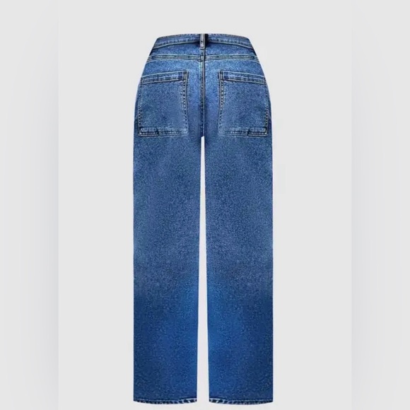 Flamingals Wash Mid Waist Straight Leg Jeans NWT - Picture 4 of 7